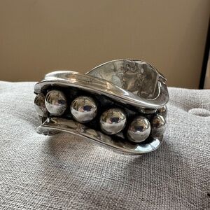 large mexican sterling silver fashion bracelet